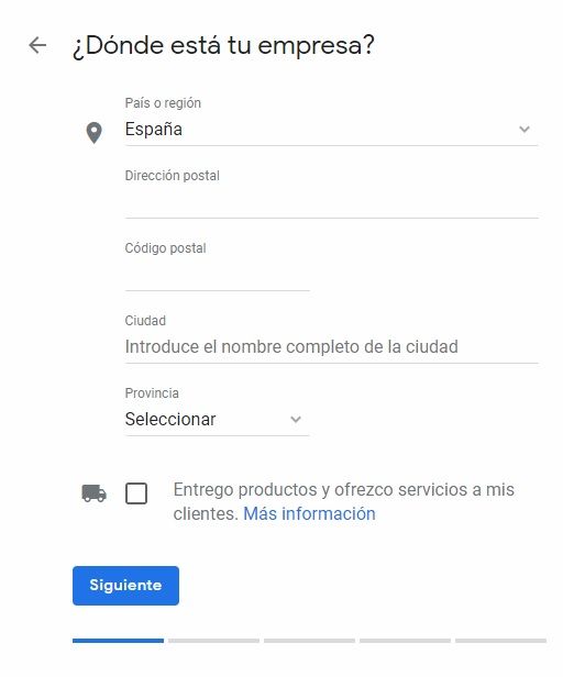 ubicacion empresa seo local